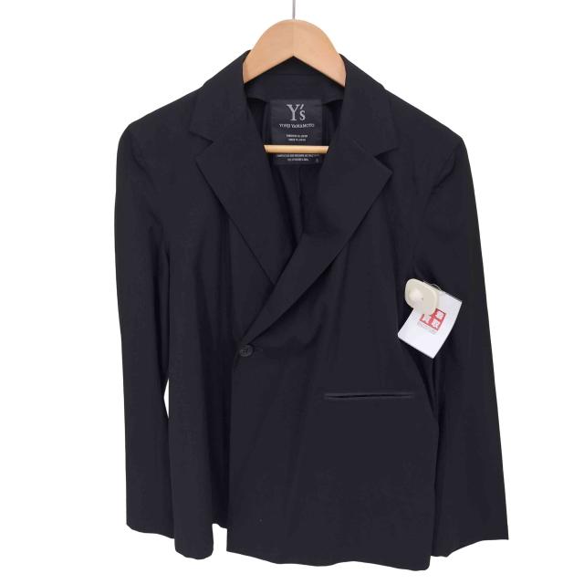 Ys(ワイズ) 90s 100番 ウールギャバ ラップ テーラードジャケット レディース JPN：3 【中古】【ブランド古着バズストア】