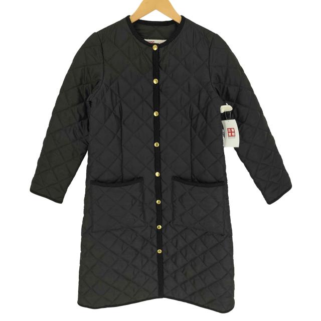 Traditional Weatherwear(トラディショナルウェザーウェア) ARKLEY LONG ノーカラー キルティング コート レディース  32【中古】【ブランド古着バズストア】