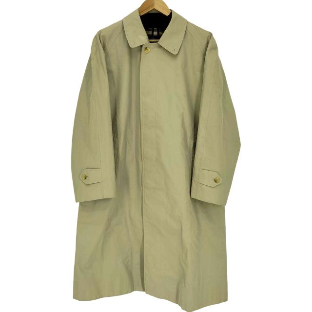 BURBERRYS(バーバリーズ) 80-90S 裏地ノバチェック 比翼 バルマカーン ステンカラー コート メンズ 表記無 【中古】【ブランド古着バズストア】
