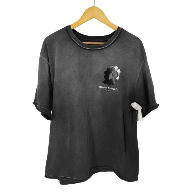 Maison Margiela(メゾンマルジェラ) 10 バブルロゴ Tシャツ デストロイ加工 メンズ import：XS 【中古】【ブランド古着バズストア】