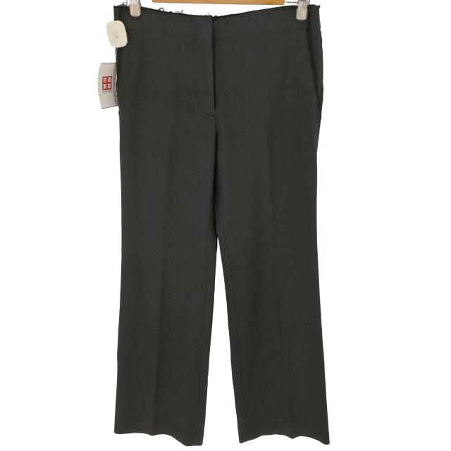 HELMUT LANG(ヘルムートラング) ワイドストレート スラックス 断ち切り メンズ  4【中古】【ブランド古着バズストア】