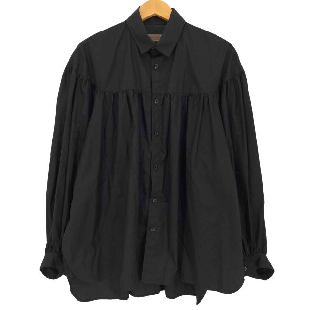 Robes＆Confections(ローブスアンドコンフェクションズ) Pima Cotton Broadcloth Gathered Shirt ピマコットン ギャザーシャツ レディース 表記無 【中古】【ブランド古着バズストア】