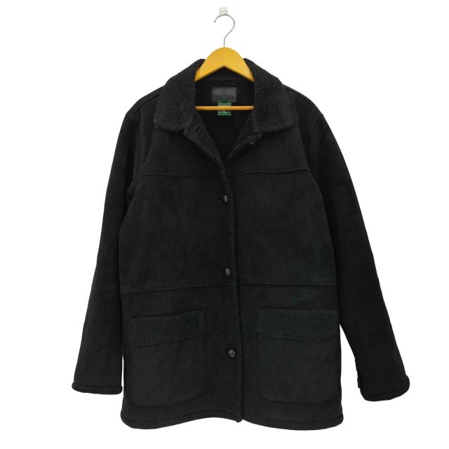 LAUREN RALPH LAUREN(ローレンラルフローレン) 裏地ボア クルミボタン フェイクムートンジャケット レディース  L 【中古】【ブランド古着バズストア】