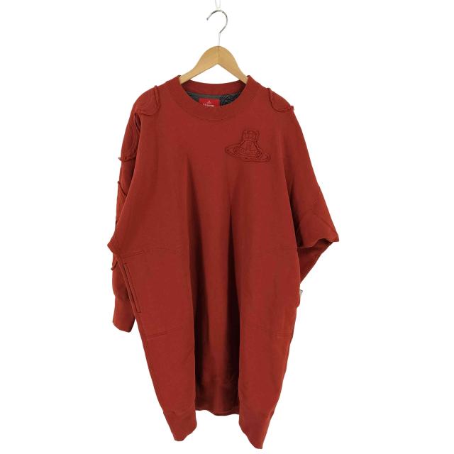 Vivienne Westwood RED LABEL(ヴィヴィアンウエストウッドレッドレーベル) ドライ裏毛オーブパッチスウェットワンピース レディース 00【中古】【ブランド古着バズストア】