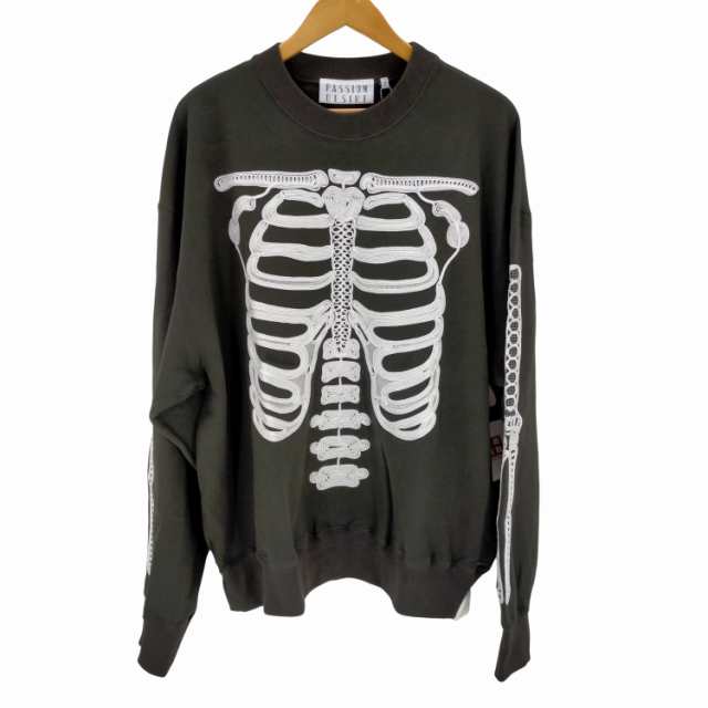 el conductorH(エルコンダクター) Crew Neck Sweater BONES メンズ JPN