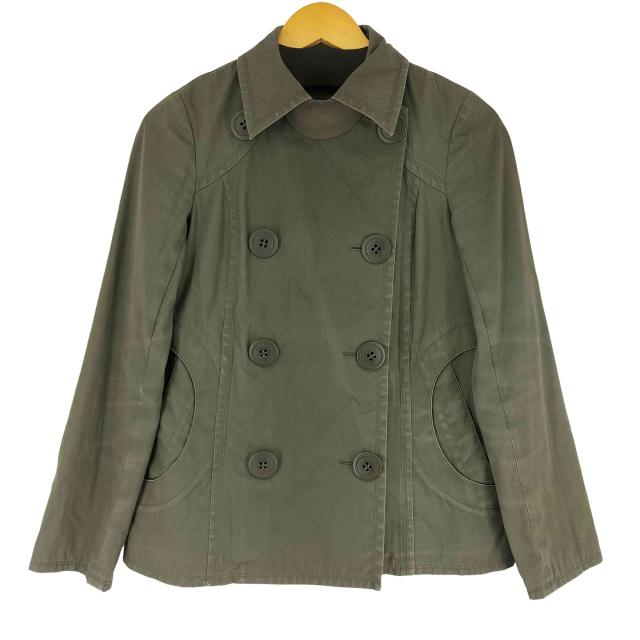 BURBERRY BLUE LABEL(バーバリーブルーレーベル) チンスト付き ショート コート レディース  38【中古】【ブランド古着バズストア】