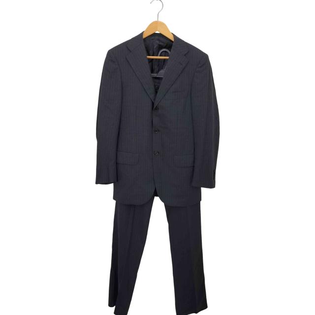 SARTORIA RING(サントリア リング) ウール 段返り3B 背抜き テーラードジャケット タックスラックス スーツセットアップ メンズ JPN：44 【中古】【ブランド古着バズストア】