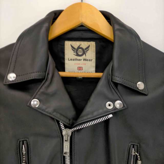 666 Leather Wear(トリプルシックスレザーウェア) ダブルライダースジャケット メンズ  34【中古】【ブランド古着バズストア】の通販はau PAY マーケット - ブランド古着のBAZZSTORE(バズストア) - ライダースジャケット