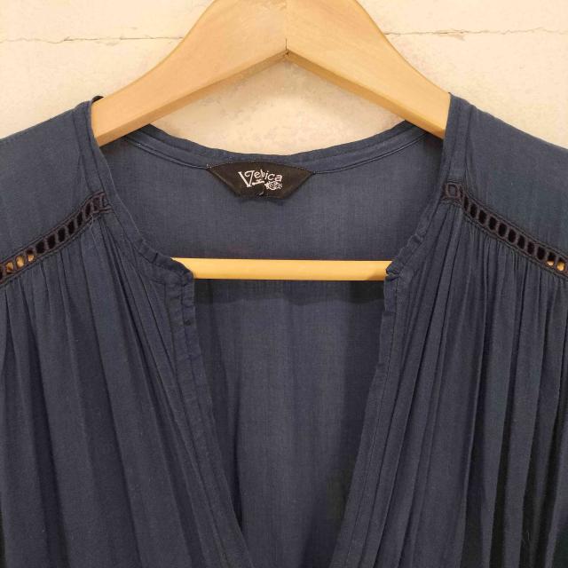 Velnica(ヴェルニカ) コットンレーヨンプリーツ巻きワンピース