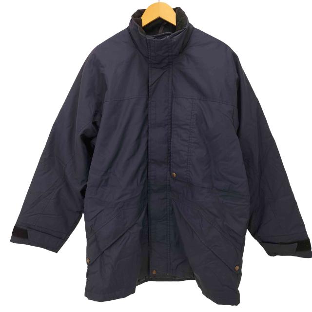 Polo by RALPH LAUREN(ポロバイラルフローレン) 90S 隠しポケット ジップアップ 比翼 ナイロン ダウン ジャケット メンズ import：M 【中古】【ブランド古着バズストア】