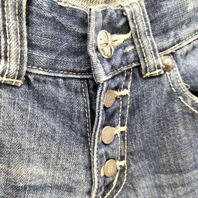 入手困難✨ トルネードマート フレアパンツ ストライプ メンズ コットン トルネードマート TPT-8602 トライバル刺繍 ブーツカット フレア