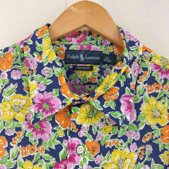 RALPH LAUREN(ラルフローレン) CUSTOM FIT フローラル柄 S/Sシャツ メンズ import：XXL 【中古】【ブランド古着バズストア】_2