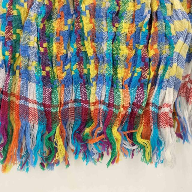 ISSEY MIYAKE MEN(イッセイミヤケメン) 13AW 黒タグ 総柄 マルチカラー プリーツ ねじり加工 ウール ストール メンズ FREE 【中古】【ブランド古着バズストア】_4