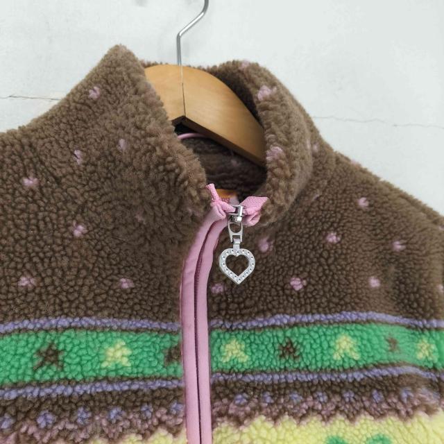 USED古着(ユーズドフルギ) {{STRAWBERRY WESTERN}} Choco Sherpa Jacket street レディース XS【中古】【ブランド古着バズストア】_4