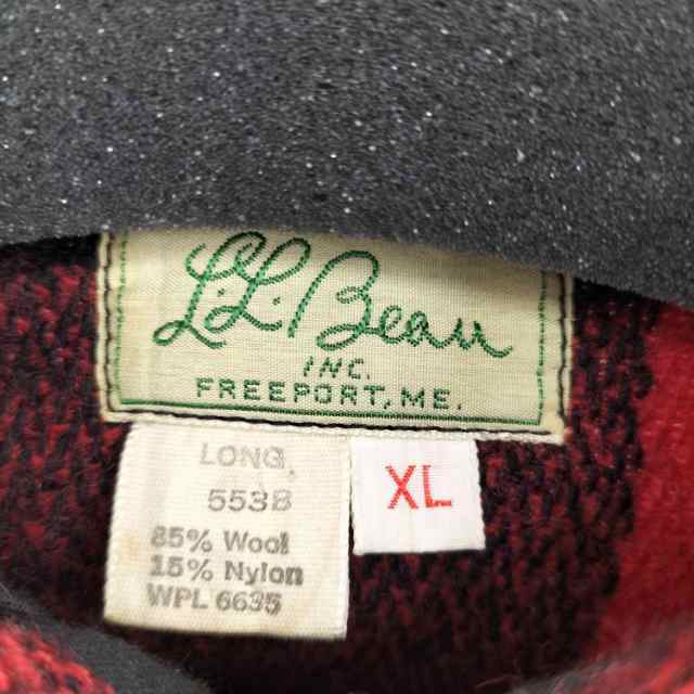 L.L.Bean(エルエルビーン) 50〜60s 筆記体タグ バッファローチェック ヘビーウールシャツジャケット メンズ JPN：XL 【中古】【ブランド