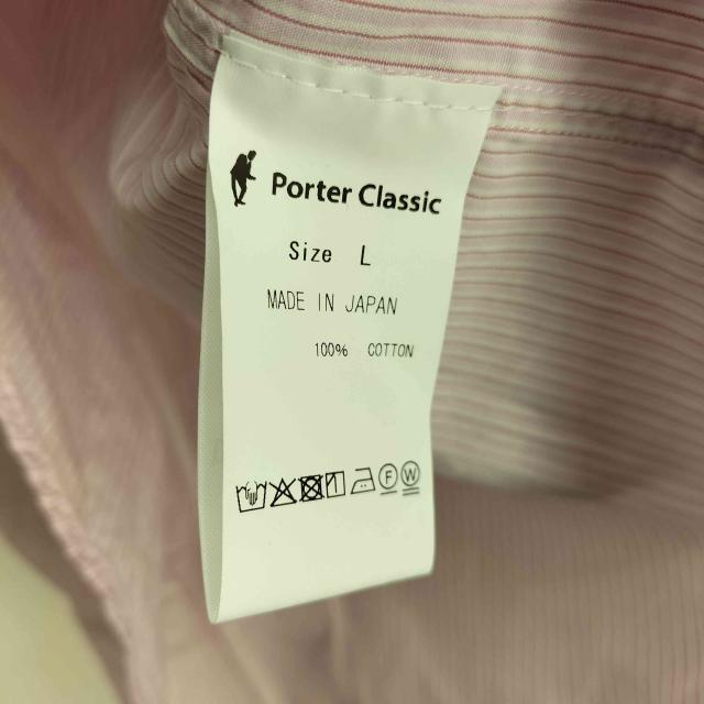 PORTER CLASSIC(ポータークラシック) ROLL UP STRIPE SHIRT サクラ メンズ L【中古】【ブランド古着バズストア】の通販は PORTER CLASSIC(ポータークラシック) ROLL UP STRIPE SHIRT サクラ メンズ L【中古】【ブランド古着バズストア】の通販は