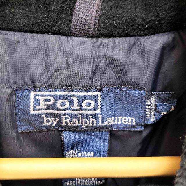 Polo by RALPH LAUREN(ポロバイラルフローレン) 90S 隠しポケット ジップアップ 比翼 ナイロン ダウン ジャケット メンズ import：M 【中古】【ブランド古着バズストア】 Polo by RALPH LAUREN(ポロバイラルフローレン) 90S 隠しポケット