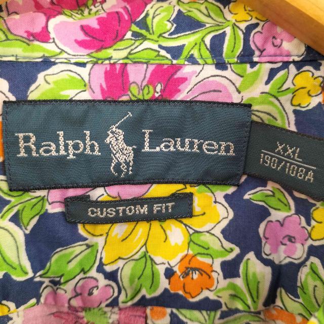 RALPH LAUREN(ラルフローレン) CUSTOM FIT フローラル柄 S/Sシャツ メンズ import：XXL 【中古】【ブランド古着バズストア】_5