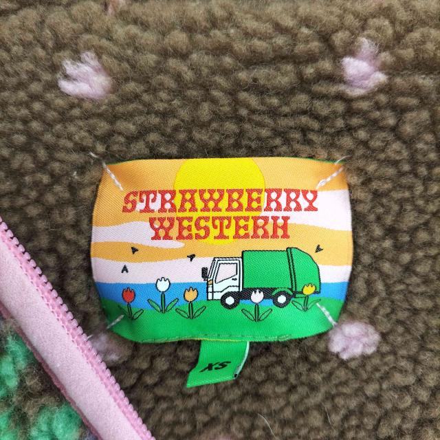 USED古着(ユーズドフルギ) {{STRAWBERRY WESTERN}} Choco Sherpa Jacket street レディース XS【中古】【ブランド古着バズストア】_5