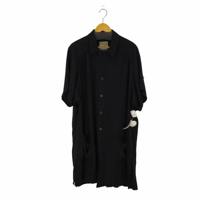 Yohji Yamamoto POUR HOMME(ヨウジヤマモトプールオム) 19SS S/S RAYON COAT レーヨンビッグシャツ メンズ JPN：2 【中古】【ブランド古着バズストア】の通販は 27,489円