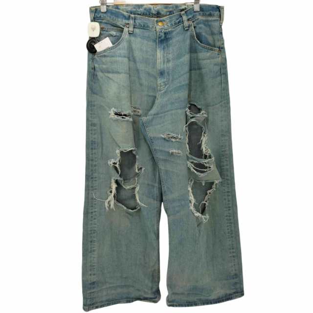 Lee(リー) 2024SS 別注 Crush Baggy Denim Pants クラッシュバギーデニムパンツ SIZE 34 メンズ 34【中古】【ブランド古着バズストア】