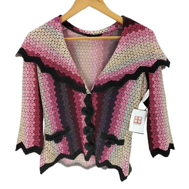 USED古着(ユーズドフルギ) noko.ohno  ノコオーノ グラデーション プリーツカーディガン レディース  42【中古】【ブランド古着バズストア】