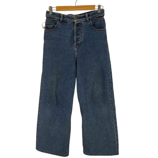 Y/PROJECT(ワイプロジェクト) ベルトデザイン ワイドデニムパンツ レディース  26【中古】【ブランド古着バズストア】