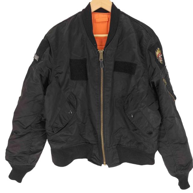 CORINTH MFG CO.(コリンスマニファクチュア) USA製  MA-1 Flight Jacket ボンバー フライト ジャケット  メンズ import：L 【中古】【ブランド古着バズストア】