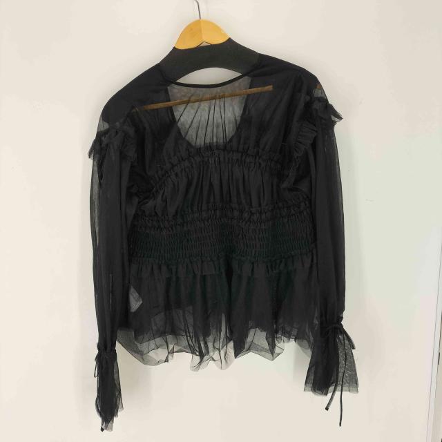 MAISON SPECIAL(メゾンスペシャル) 2way Ruffle Gathers Tulle Tops