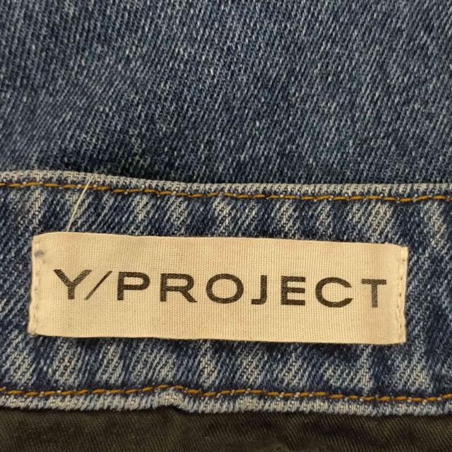 Y/PROJECT(ワイプロジェクト) ベルトデザイン ワイドデニムパンツ レディース  26【中古】【ブランド古着バズストア】 Y/PROJECT(ワイプロジェクト) ベルトデザイン ワイドデニムパンツ