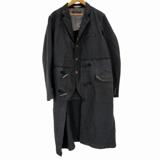 COMME des GARCONS HOMME PLUS(コムデギャルソンオムプリュス) AD2013 13AW ポリ縮絨 再構築 ドッキングコートジャケット 黒の自由 メンの通販は
