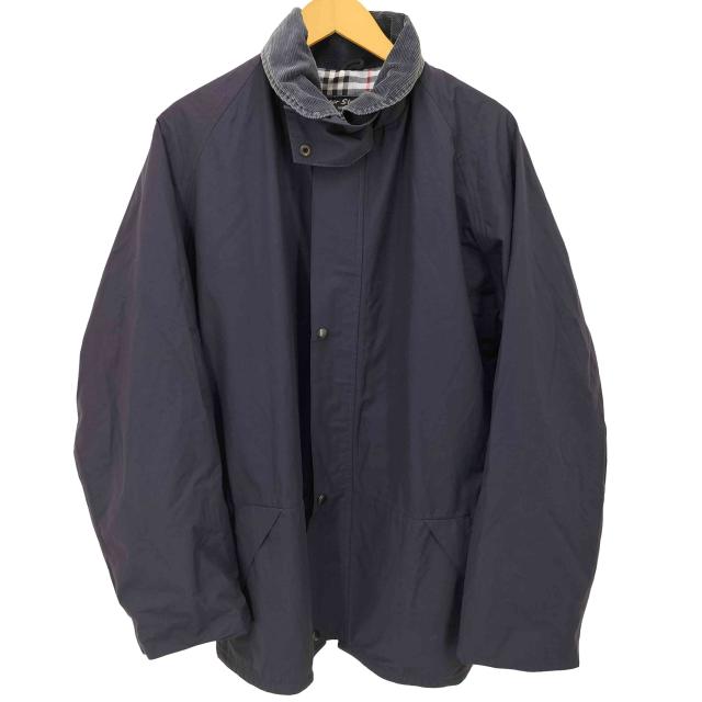 USED古着(ユーズドフルギ) {{Peter Storm}} 英国製 裏地チェック 襟コーデュロイ ウォータープルーフ ハンティング ジャケット メンズ import：L 【中古】【ブランド古着バズストア】