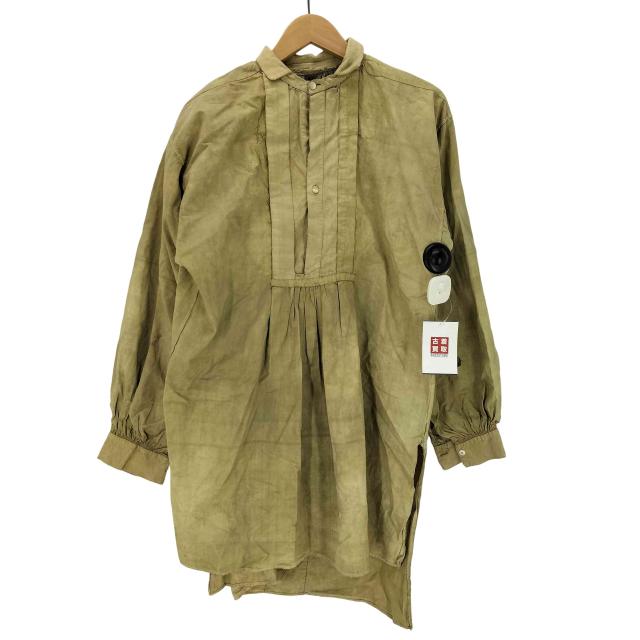 USED古着(ユーズドフルギ) 1900〜20S French Antique リネン スモック プルオーバー グランパ シャツ メンズ 表記無 【中古】【ブランド古着バズストア】