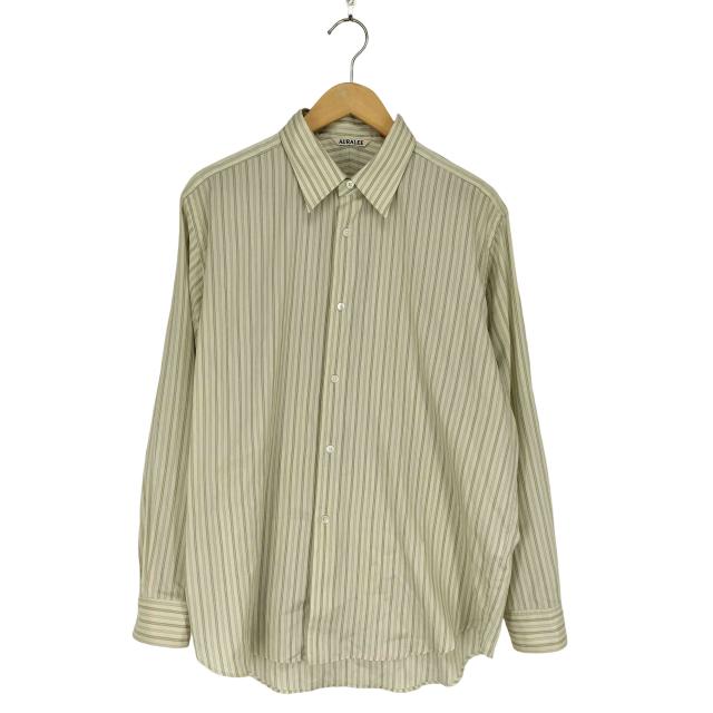 AURALEE(オーラリー) 26SS COTTON SILK STRIPE SHIRT メンズ 4【中古】【ブランド古着バズストア】