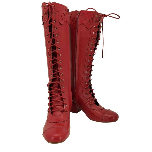 Emily Temple cute(エミリーテンプルキュート) SCALLOP LACE BOOTS スカラップ レース ブーツ レディース 表記無 【中古】【ブランド古着バズストア】