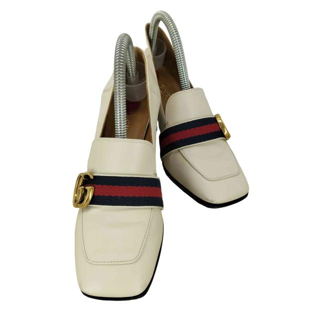 GUCCI(グッチ) GGマーモント ヒールローファー レディース 34 1/2【中古】【ブランド古着バズストア】 21,376円
