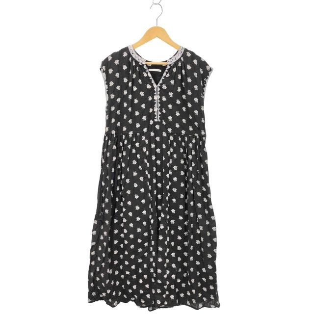 NE QUITTEZ PAS(ヌキテパ) Dobby Stripe Flower Print Sleeveless Dress レディース JPN：S 【中古】【ブランド古着バズストア】の通販は