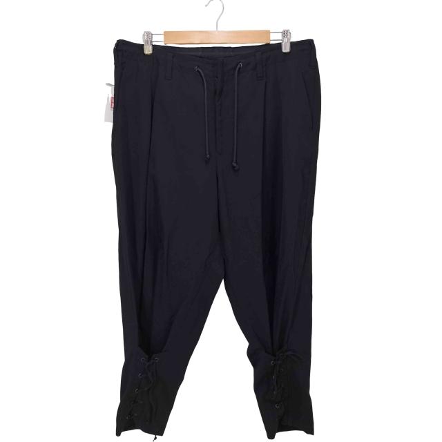 Yohji Yamamoto POUR HOMME(ヨウジヤマモトプールオム) 19SS 100番 ウールギャバジン  裾 レース編み込み   アーミーパンツ ウールスラックス archive メンズ JPN：2 【中古】【ブランド古着バズストア】