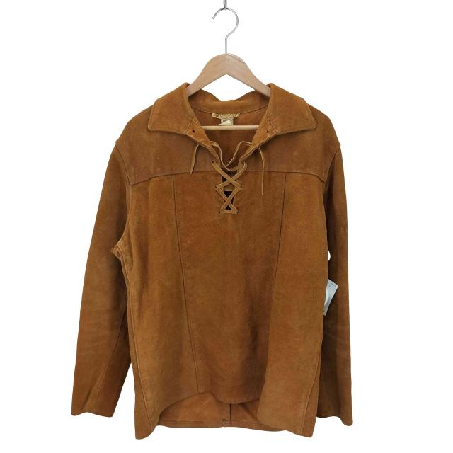 USED古着(ユーズドフルギ) 70s berman buckskin レザー プルオーバー メンズ JPN：L 【中古】【ブランド古着バズストア】