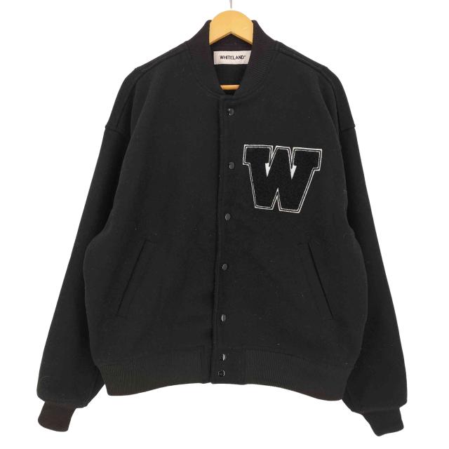 WHITELAND(ホワイトランド) MELTON BOMBER JACKET スタジャン メンズ FREE 【中古】【ブランド古着バズストア】