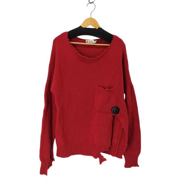 MARNI(マルニ) 20AW ダメージ加工 ウールニット メンズ FR：48 【中古】【ブランド古着バズストア】