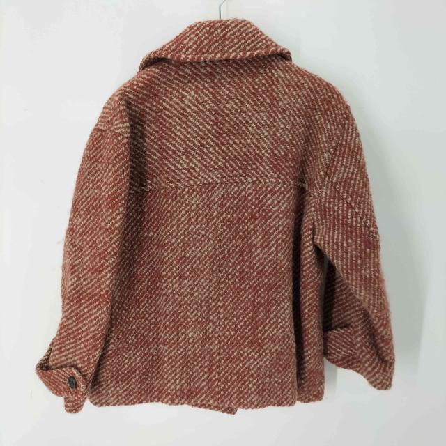 Mila Owen(ミラオーウェン) ツイル配色ショート丈Pコート レディース