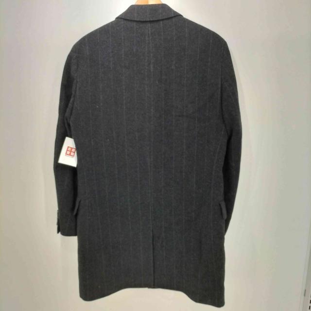 HUGO BOSS(ヒューゴボス) 3B センターベント ストライプ ウールチェスターコート メンズ EUR：46 【中古】【ブランド古着バズストア】_1