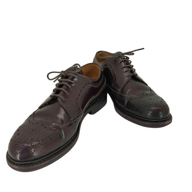 Jalan Sriwijaya(ジャランスリウァヤ) BORDO HIGH SHINE レザードレスシューズ メンズ 5 1/2【中古】【ブランド古着バズストア】