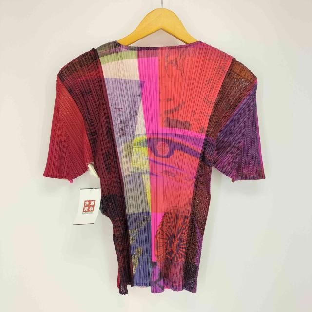 極美品✨PLEATS PLEASE プリーツ　カットソー　半袖　総柄　サイズ4 PLEATS PLEASE ISSEY MIYAKE - 【美品】PLEATS PLEASE プリーツ