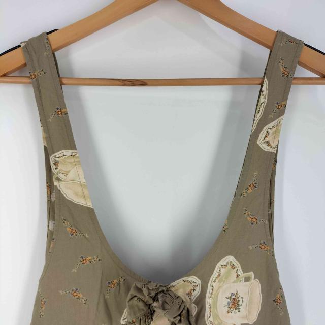 PINK HOUSE(ピンクハウス) カップ柄 花柄 立体リボン ジャンパー