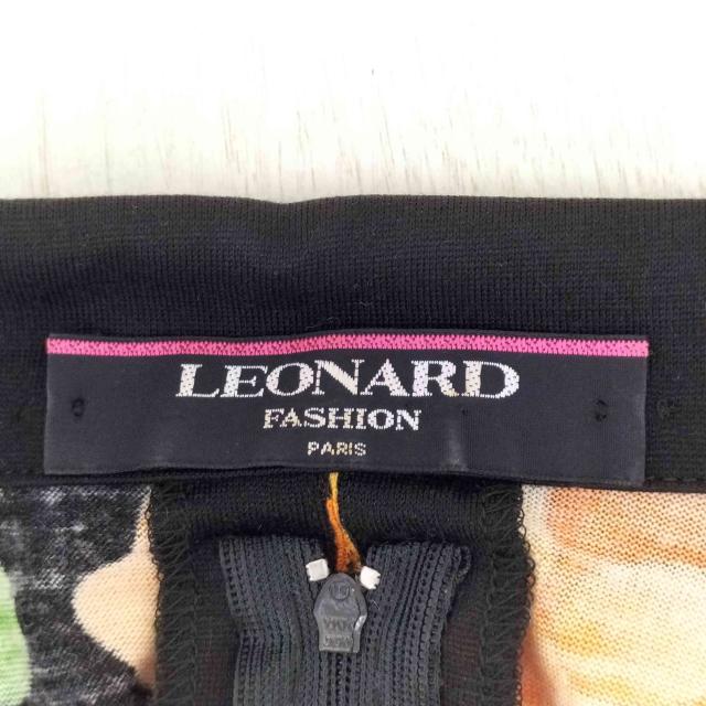 LEONARD(レオナール) ウールシルク フラワープリント フロントクロス