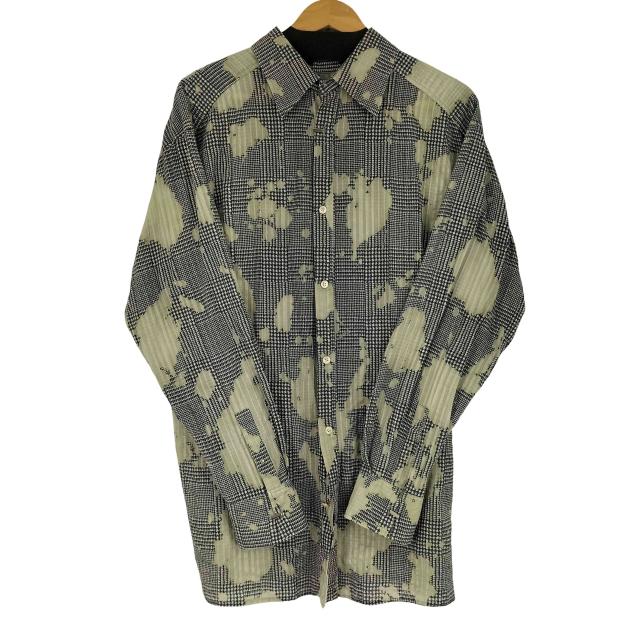 BED J.W. FORD(ベッドフォード) グレンチェック ストライプカモシャツ メンズ  1【中古】【ブランド古着バズストア】