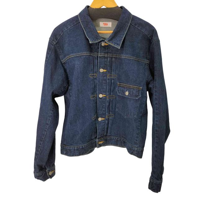 USED古着(ユーズドフルギ)   TXA  Box-shaped Denim Jacket Washed Indigo 1st 型 デニムジャケット ファースト  メンズ JPN：2 【中古】【ブランド古着バズストア】