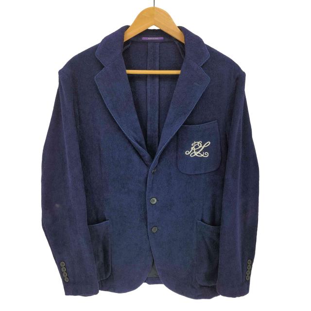 RALPH LAUREN PURPLE LABEL(ラルフローレンパープルレーベル) イタリア製 Hadley Hand-Tailored Terry Suit Jacket メンズ 40S【中古】【ブランド古着バズストア】